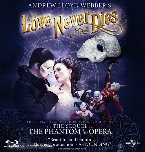 Love Never Dies - Blu-Ray movie cover