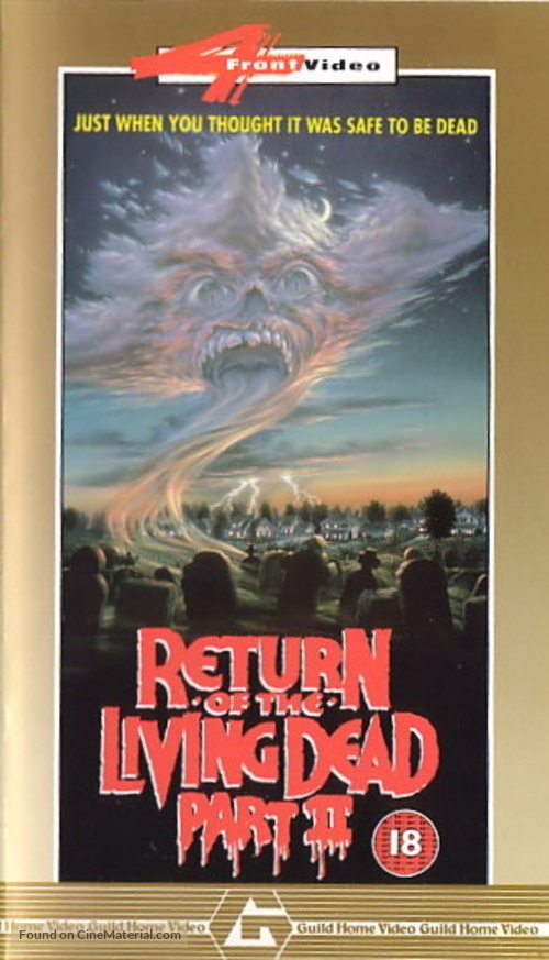 Return of the Living Dead Part II - British VHS movie cover