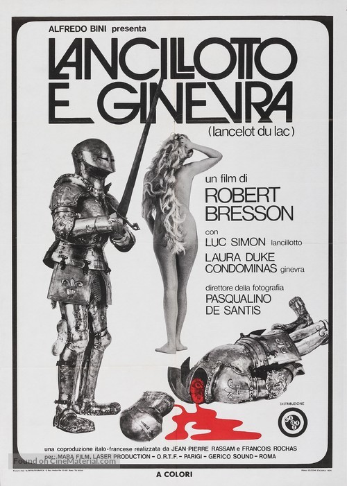 Lancelot du Lac - Italian Re-release movie poster