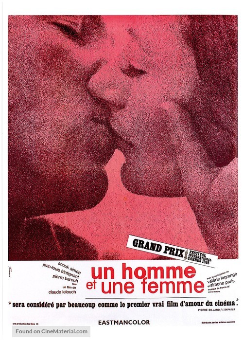 Un homme et une femme - French Movie Poster