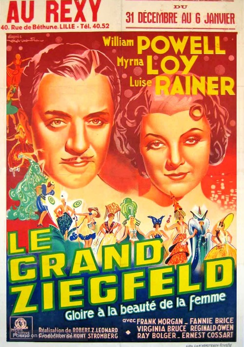 The Great Ziegfeld - Belgian Movie Poster