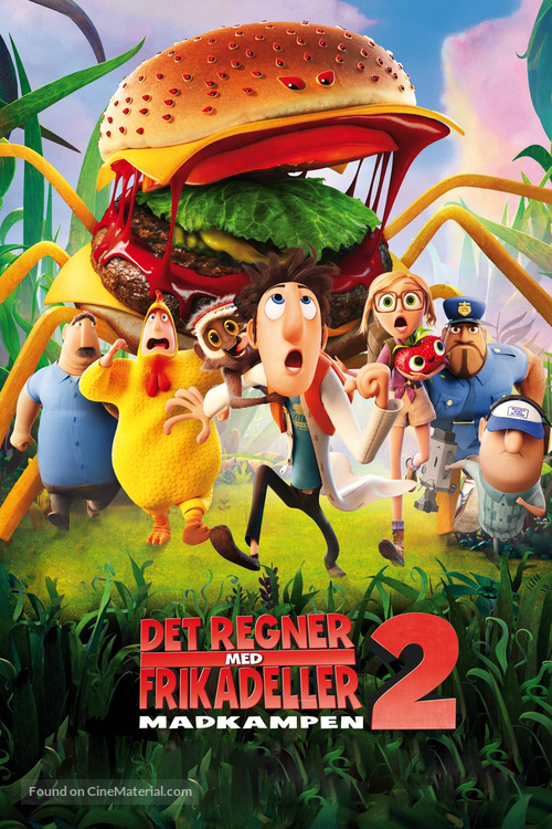 Cloudy with a Chance of Meatballs 2 - Danish Movie Cover