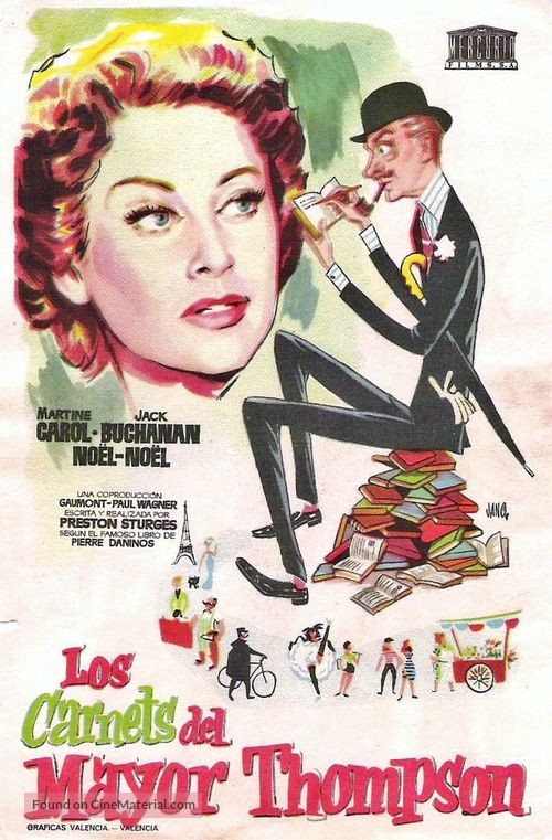 Les carnets du Major Thompson - Spanish Movie Poster