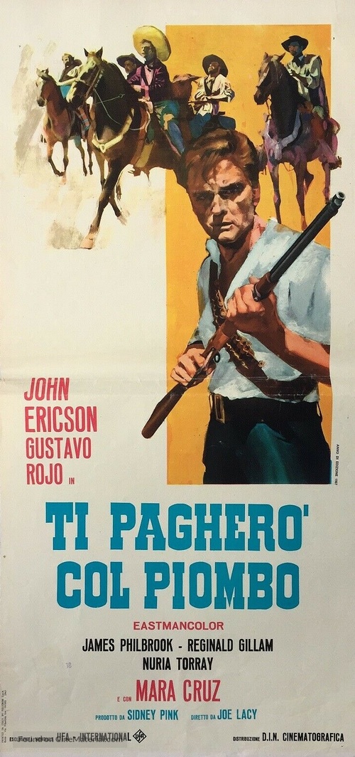 Los 7 de Pancho Villa - Italian Movie Poster