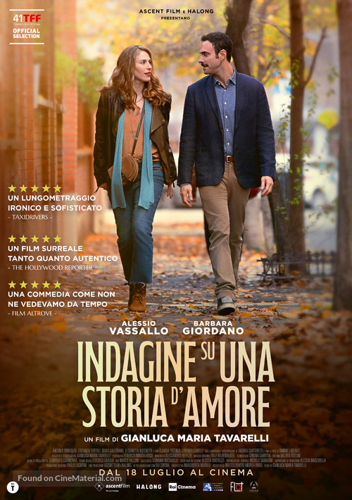 Indagine su una storia d&#039;amore - Italian Movie Poster