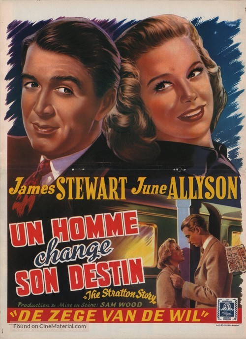 The Stratton Story - Belgian Movie Poster