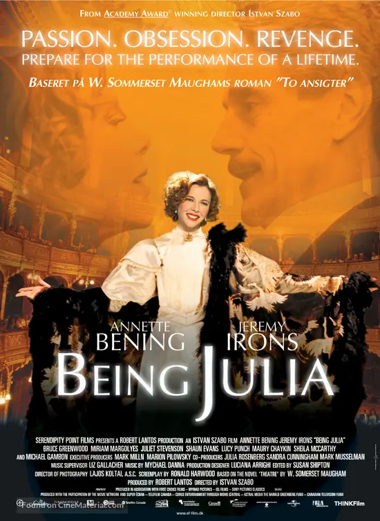 Being Julia - Danish Movie Poster