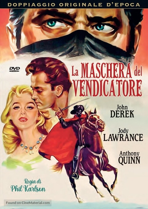 Mask of the Avenger - Italian DVD movie cover