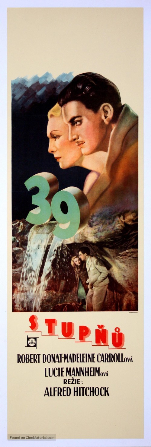 The 39 Steps - Czech Movie Poster