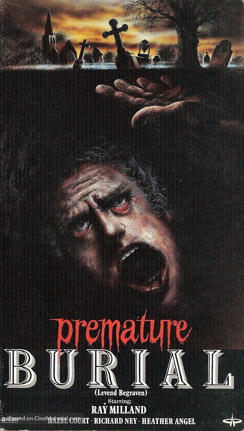 Premature Burial - Dutch VHS movie cover