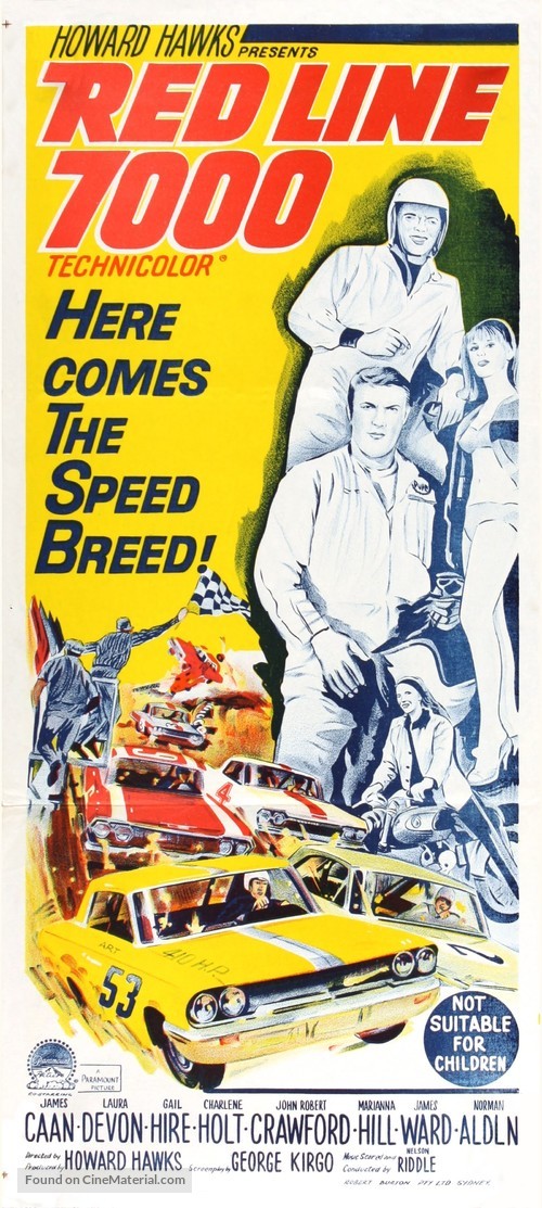 Red Line 7000 - Australian Movie Poster