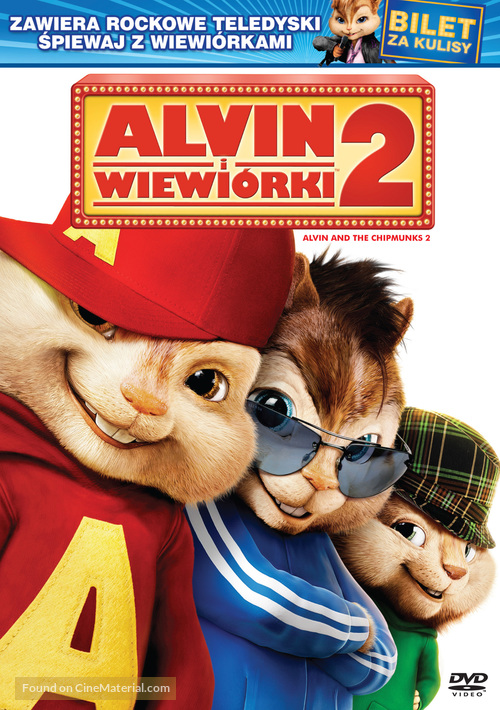 Alvin and the Chipmunks: The Squeakquel - Polish DVD movie cover