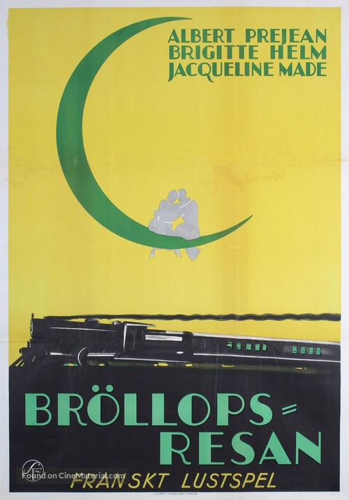 Voyage de noces - Swedish Movie Poster