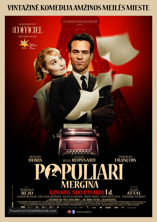 Populaire - Lithuanian Movie Poster
