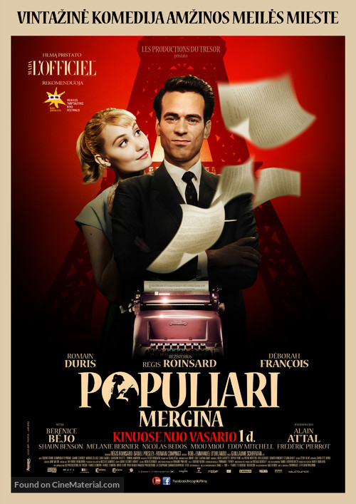 Populaire - Lithuanian Movie Poster