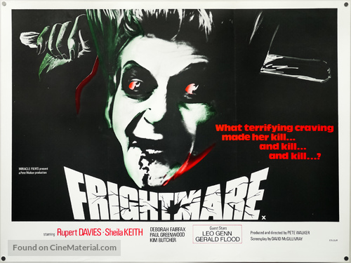 Frightmare - British Movie Poster