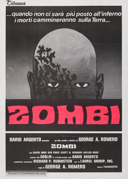 Dawn of the Dead - Italian Movie Poster