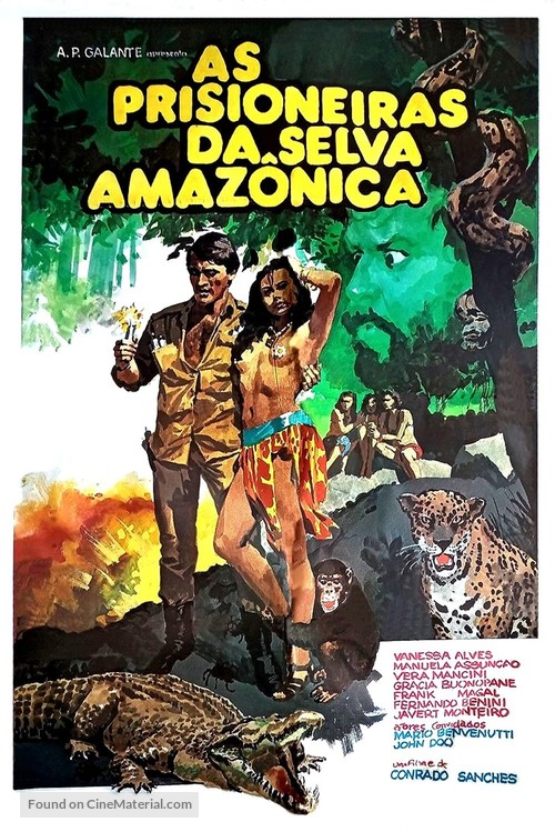 Prisioneiras da Selva Amaz&ocirc;nica - Brazilian Movie Poster