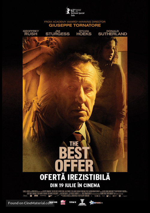 La migliore offerta - Romanian Movie Poster