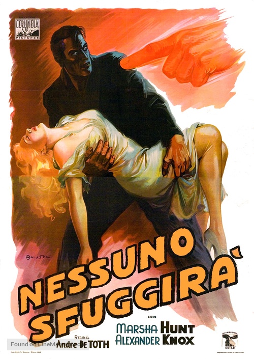 None Shall Escape - Italian Movie Poster