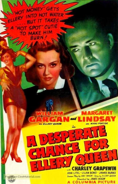 A Desperate Chance for Ellery Queen (1942) movie poster