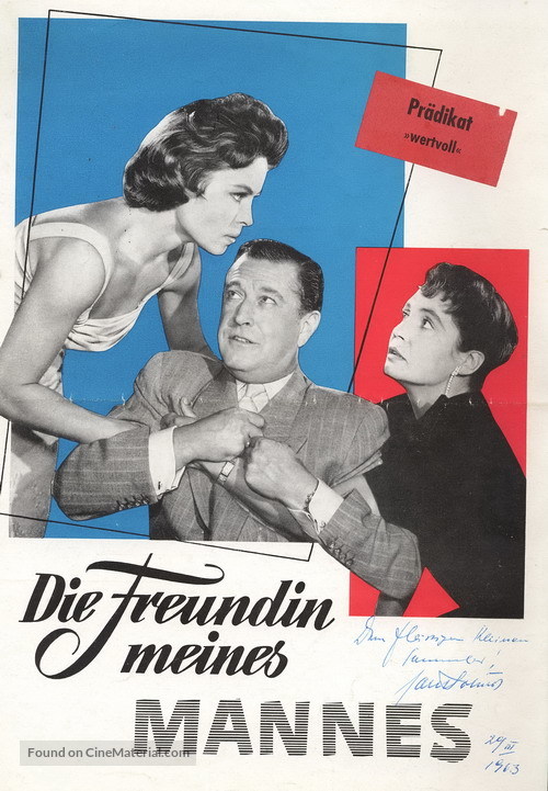 Die Freundin meines Mannes - German Movie Poster