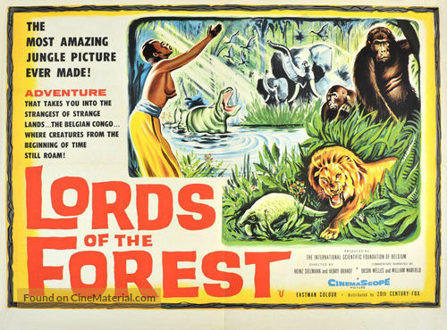 Les seigneurs de la for&ecirc;t - British Movie Poster