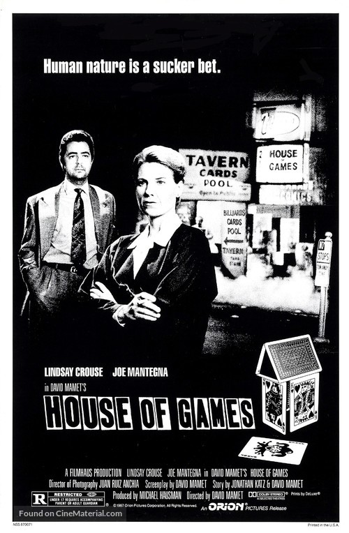 House of Games - Movie Poster