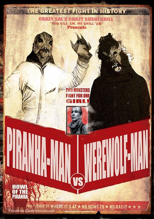 Piranha-Man vs. Werewolf Man: Howl of the Piranha - DVD movie cover