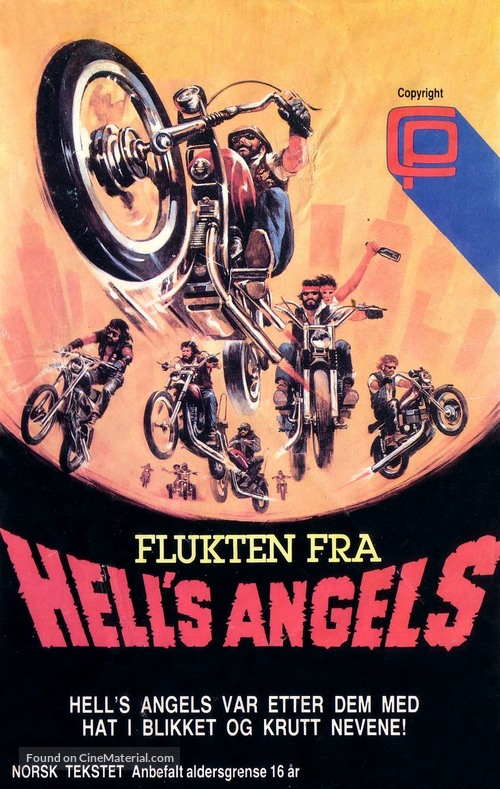 Hell&#039;s Angels &#039;69 - Norwegian VHS movie cover