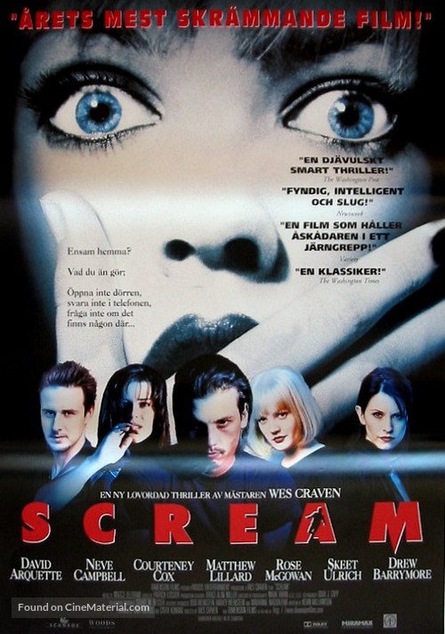 Scream - Swedish Movie Poster