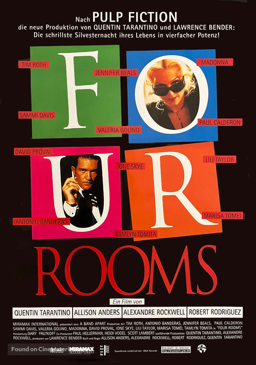 Four Rooms - German Movie Poster