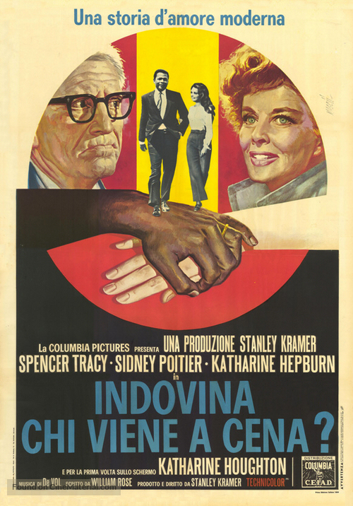 Guess Who&#039;s Coming to Dinner - Italian Theatrical movie poster