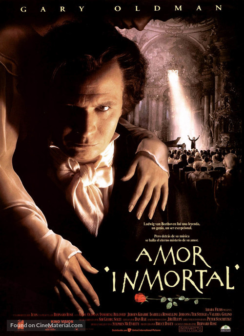 Immortal Beloved - Spanish Movie Poster