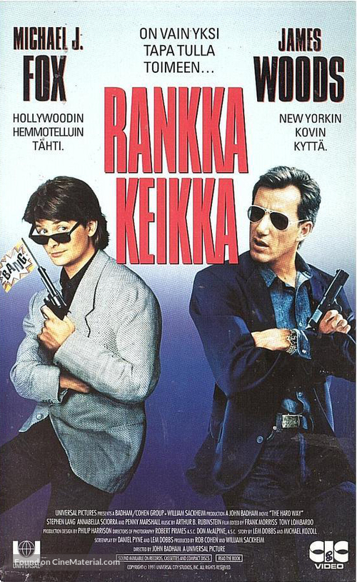 The Hard Way - Finnish VHS movie cover