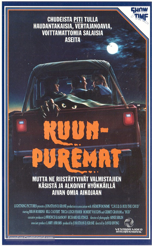 C.H.U.D. II - Bud the Chud - Finnish VHS movie cover