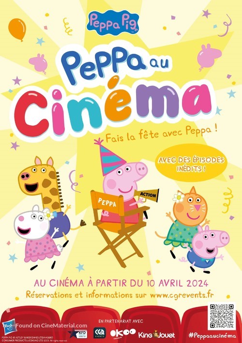 Peppa&#039;s Cinema Party - French Movie Poster