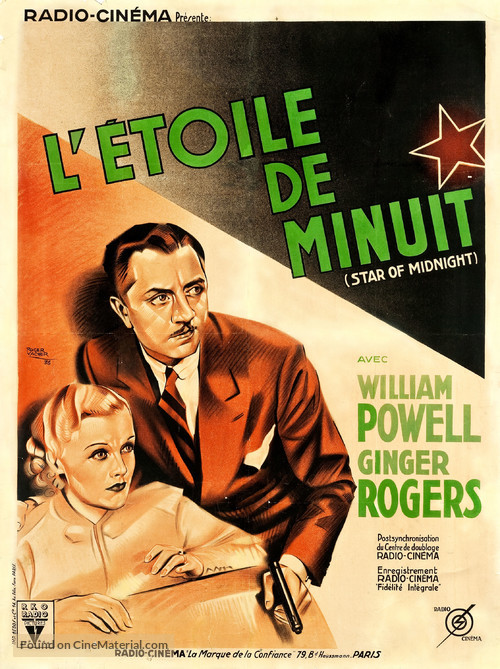 Star of Midnight - French Movie Poster