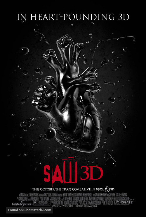 Saw 3D - Movie Poster