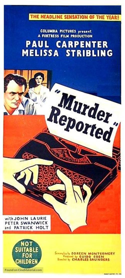 Murder Reported - Australian Movie Poster
