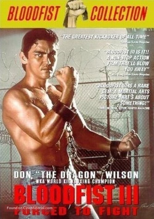 Bloodfist III: Forced to Fight - DVD movie cover