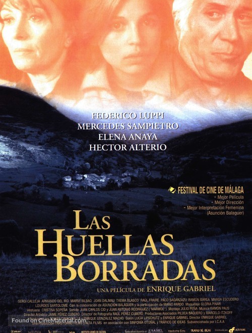 Las huellas borradas - Spanish Movie Poster