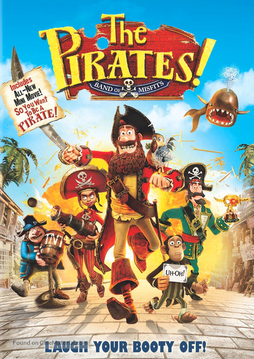The Pirates! Band of Misfits - DVD movie cover
