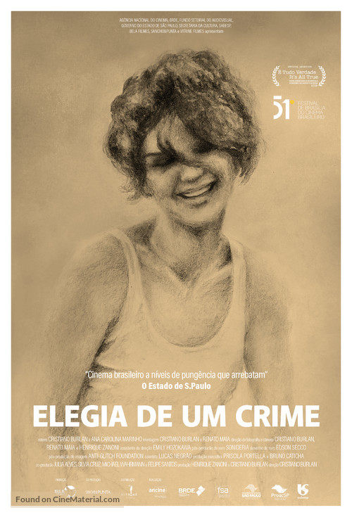 Elegy of a Crime - Brazilian Movie Poster