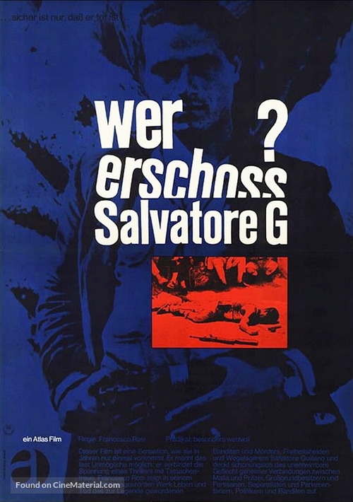 Salvatore Giuliano - German Movie Poster