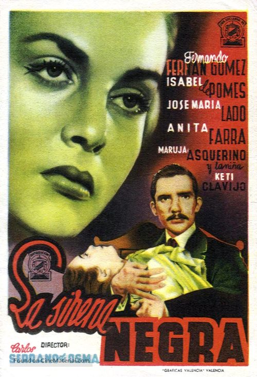 La sirena negra - Spanish Movie Poster