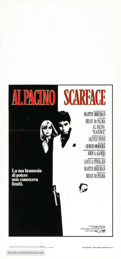 Scarface - Italian Movie Poster