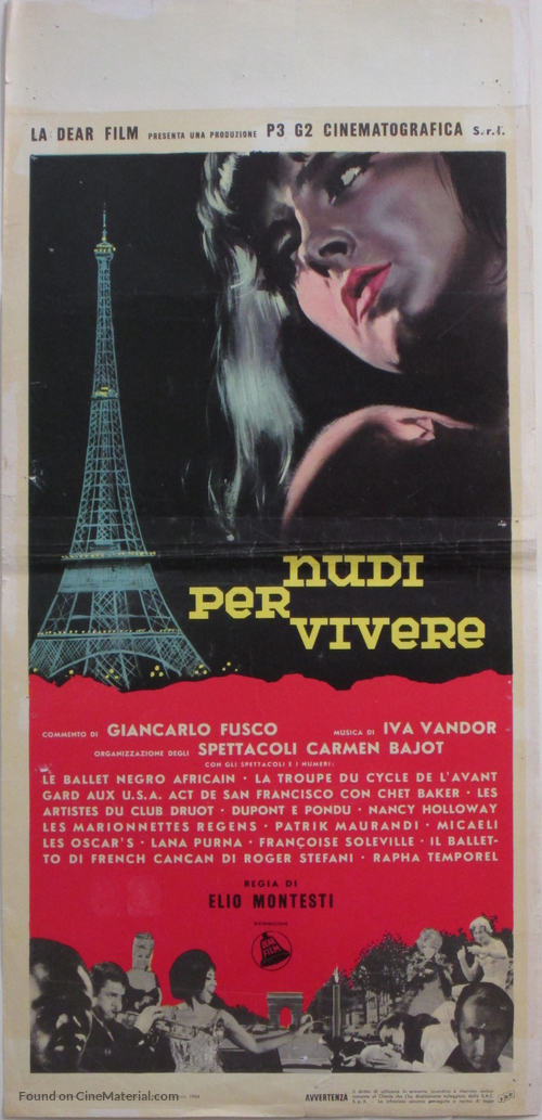 Nudi per vivere - Italian Movie Poster