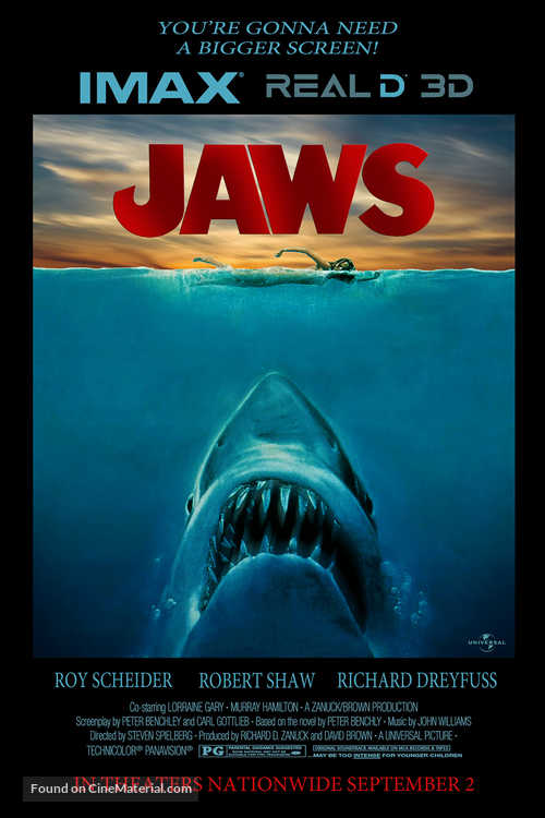 Jaws - Re-release movie poster