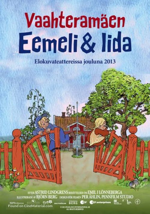 Emil &amp; Ida i L&ouml;nneberga - Finnish Movie Poster